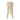Sgabello Alto in Legno con Seduta in Macramè Colore Bianco h 85 cm