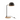 Lampada da Tavolo in Ferro Colore Nero e Legno Naturale h 48 cm - Evy