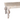 Tavolo Basso da Interno in Legno Colore Bianco Decapato 110 cm  - Rustic