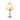 Lampada da Tavolo in Vetro Martellato Giallo h 28 cm - Oceane