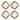 Specchio Bohemiene (set 4) - 20x2x20 cm - Viron.it