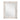 Specchio Decapato Bianco in Legno Massello di Mango da Interno 120 cm