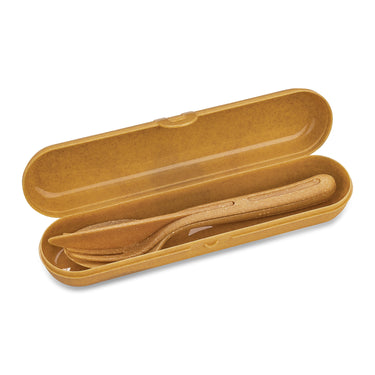 Set Posate da Viaggio con Astuccio Colore Miele - KLIKK READY - Viron.it