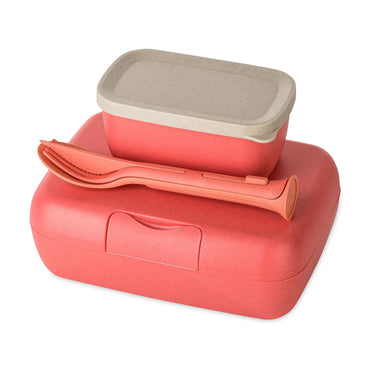 Set Portapranzo + Posate colore Corallo - CANDY READY S - Viron.it