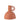 Brocca  Ceramica Arancione   (24,5x24,5x25,5cm) - Renaissance - Viron.it