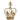 Decorazione Corona colore Oro - h 230 mm - Viron.it