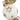Decorazione Natalizia Totem 3 Sfere con Luci Led colore Bianco e Oro h 64.5 cm