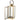 Lanterna in Metallo colore Oro con Vetro Trasparente - Medium - Viron.it