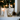 Albero di Natale con Stella e Pacchi Regalo Statuetta Decorativa colore Bianco e Oro h 49 cm - Viron.it