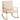 Sedia a Dondolo con Struttura in Metallo color Legno Naturale (64,5x93,5x80cm) - Viron.it
