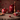 Bicchierino rosso Pip Studio con delicato decoro floreale