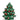 Candela Albero di Natale Verde con Bacche Rosse h 12 cm - Viron.it