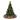 Carillon a forma di albero di Natale con trenino sulla base