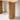 Mobile ingresso in legno chiaro con struttura minimal e finitura rigata