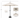 Ombrellone outdoor rotondo da 2,5 metri con struttura antracite