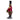 Statuetta Natalizia Decorativa Orso con Tamburello e giacca Rossa h 31,5 cm - Viron.it