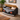 panca contenitore design volkswagen con piano in legno e struttura in metallo nero stile retro