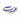Bowl in ceramica blu lucida stile mediterraneo moderno a righe larghe