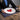 piatto pizza in gres con cuore e scritta bianco e rosso