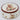 Scatola Portabiscotti Natalizia Tonda in Ceramica Decorata Bianca e Rossa Ø20 cm - Viron.it