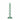 Candeliere decorativo in vetro verde trasparente dal design elegante
