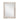 Specchio Decapato Bianco in Legno Massello di Mango da Interno 88 cm