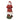 Statuetta natalizia Babbo Natale con lanterna LED, abito rosso e pelliccia bianca