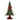 Statuetta albero natalizio verde con grande fiocco rosso