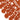 Tappeto rotondo in corda intrecciata color arancione con motivo decorativo artigianale