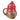Tazza natalizia gufo beige e rosso con coperchio coordinato