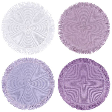 Set 4 Tovagliette Tonde Effetto Juta Shades of Provence – Villa D’Este