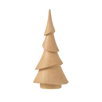 Albero di Natale Abete Decorativo Effetto Legno Colore Naturale h 31 cm