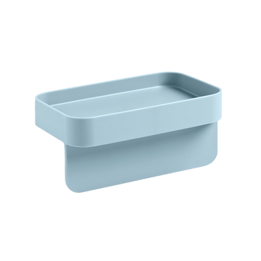Porta Spugna in Pilopropilene con Porta Panni Colore Blu - Battigia Blim