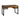Scrivania in Legno Riciclato 2 Cassetti Piano Apribile Colore Naturale