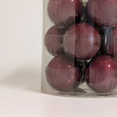 Set 12 Palline per Albero di Natale in Vetro Porto Ø 10 cm