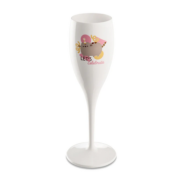 Calice Bianco Cotone per Baby Shower - Cheers No. 1 Pusheen Let's Koziol