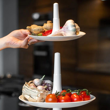 Alzata Cucina Modulare 3 Livelli Colore Bianco h 34cm - Babell L Koziol