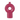 Vaso Portafiori Decorativo in Ceramica Colore Fucsia Large
