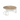 Set 2 Tavolini Moderni in Legno e Vetro con Struttura in  Metallo Colore Bianco Ø 71/91 cm