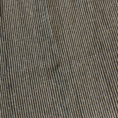 Tappeto Moderno 100x150 cm in Fibra Naturale e Juta Colore Nero - Fiore II