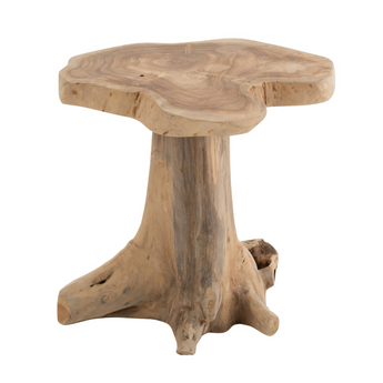 Tavolino da Salotto Radice in Legno Teak Colore Naturale h 41 cm