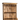 Credenza in Legno Massello di Mango 1 Anta 2 Cassetti Colore Naturale Stile Industrial
