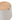Pouf Contenitore h 42,5 cm in Legno e Lino Beige - Winter Glow