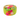 Pouf Rotondo Sfoderabile in Cotone Colore Verde con Fiori Ricamati Ø 50 cm