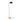 Piantana in Ferro h 130 cm Colore Nero con Base in Legno Naturale - Evy