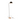 Piantana in Ferro h 130 cm Colore Nero con Base in Legno Naturale - Evy