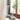 Vaso Alto in Vetro Colato Celeste Base in Radice di Legno Naturale - Small Gamal