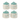 Set 4 Barattoli Cucina Tè Caffè Zucchero Farina in Ceramica Bianca e Celeste