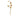 Set 5 Rose Decorative Glitterate per Albero colore Oro 50cm - Viron.it