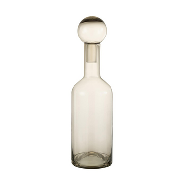 Vaso Bottiglia Decorativa in Vetro Sfumato Fumé h 55.5 cm - Medium